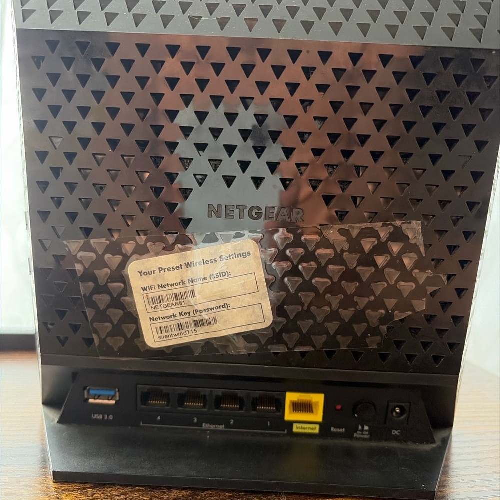 NETGEAR WiFi Router + Power Adapter + Ethernet Cable - Picture 2 of 5